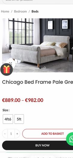 SALE E300 off Chicago Double and Kingsize Beds