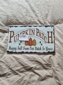 Pumpkin Patch Hanging Wooden Board