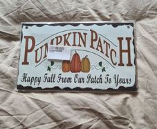 Pumpkin Patch Hanging Wooden Board
