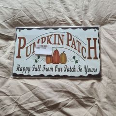 Pumpkin Patch Hanging Wooden Board