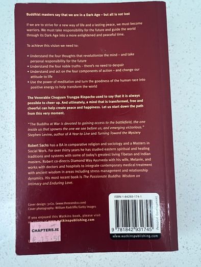 The Buddha At War - Robert Sachs - Paperback