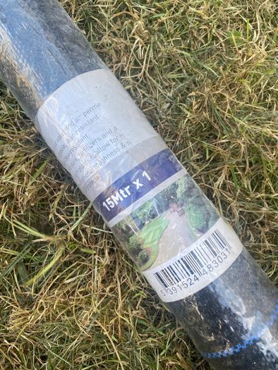 Black Ground Cover/Control Fabric 15m Sheet