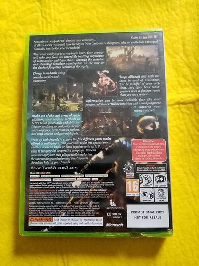 Two Worlds II Promotional copy Xbox 360 games Original