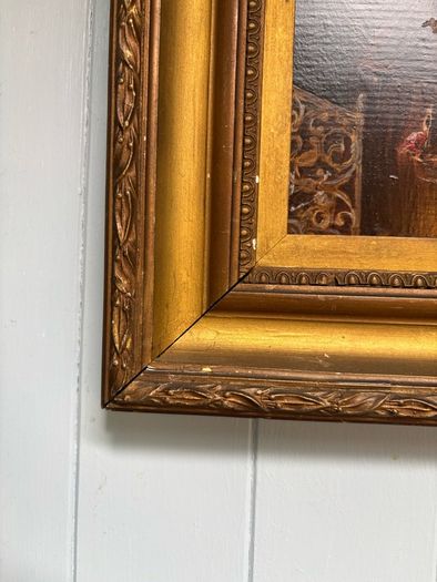 Painting oil on canvas Eduard Von Grutzner 1846-1925 unsigned Gold Gilt Frame