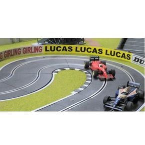 Scalextric Advert Boards with clips for Wood. (scenic border)
