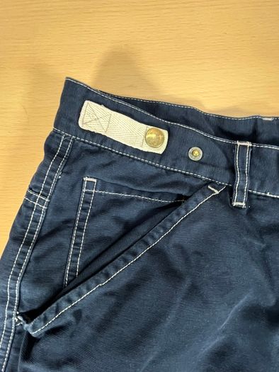 Vintage Quiksilver Surfwear Cargo Jean Shorts Mens Large Blue - Y2K