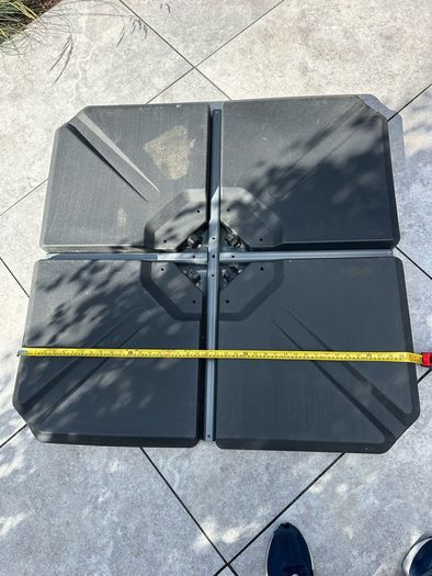 Parasol base plates x 4
