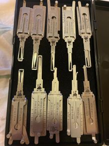 Original Lishi 2-in-1 Set (10 pcs) Locksmith Tools