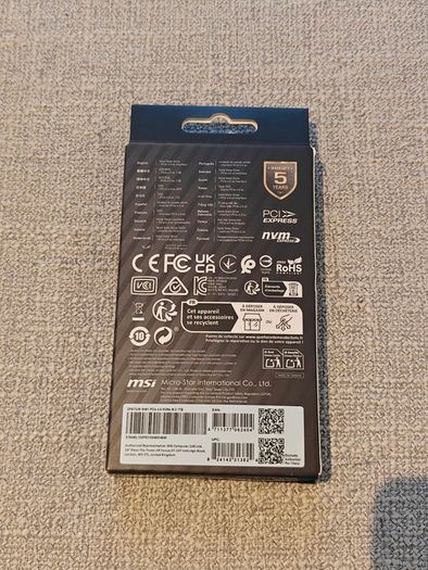 1TB Msi Nvme M.2 Spatium M461 Ssd