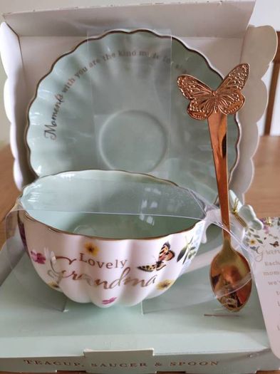 Teacup& saucer&spoon