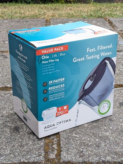 Aqua Optima Oria Water Filter Jug + 6 filters