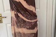 AllSaints One-Shoulder Bleach Dye Dress - Size 14