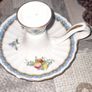 Vintage Spode Trapnell Sprays Handled Candle Holder Made of Fine Bone China in England Image 2