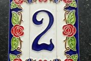 Italian  House Number Tiles