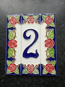 Italian  House Number Tiles
