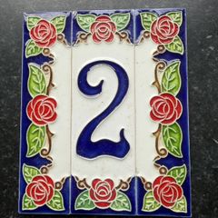 Italian  House Number Tiles