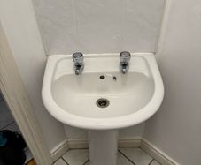 Basin and pedestal