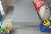 Grey lacquered coffee table