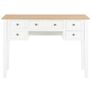 Writing Desk White 109.5x45x77.5 cm Wood Image 4