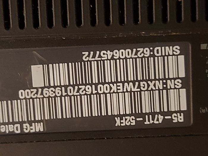 Acer Aspire R14, in excellent cosmetic condition, for parts or repair, No SSD or RAM, everything else is good