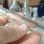 467 - Set of 6 Vintage Clear Glass Cork Screw Top Collectible Decorative Bottles Image 2