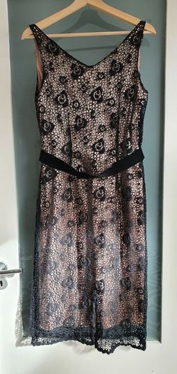 RENATO NUCCI Paris Taupe and Black dress Sz 10 UK - Bnwt Rrp 239 Sterling