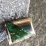 Vintage 1960s lapis turquoise and silver brooch and screw clip earrings Image 4