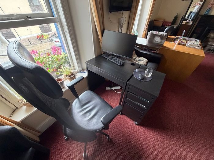 Computer Table, Ergonomic Chair & storage unit ( 3 piece )