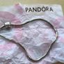 Pandora Sterling Silver Snake Chain Bracelet 24cm Image 2