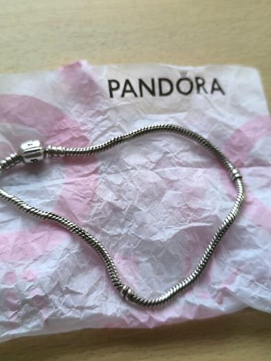 Pandora Sterling Silver Snake Chain Bracelet 24cm