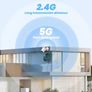 2K Security Camera Outdoor with Color Night Vision, 2 Pack Wired home security cameras support 24/7 Recording, Auto tracking CCTV camera systems with Voice Changer, 2 Way Audio Image 2