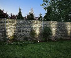 2D Gabion Fence Galvanised Steel 2.008x0.83 m 14 m (Total Length) Grey