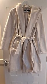 NEW Zara soft coat -- cream size