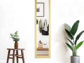Full Length Mirror 120x30cm Wall & Door Mirror for Living Room or Bedroom, Gold PS Frame