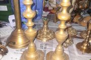 Beautiful Old Pair of Brass Candlesticks, Postage Available