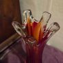 Mid Century Glass Swung Vase Image 10