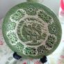 Green and White Transfer Ware Image 5