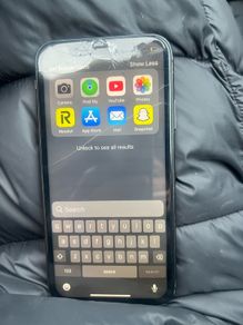 iPhone 11 screen and case cracked