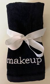 Bundle of Three Black Makeup Towels