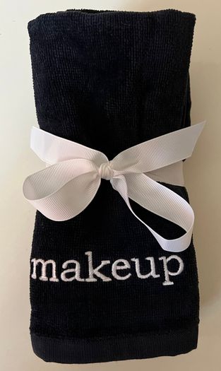 Bundle of Three Black Makeup Towels