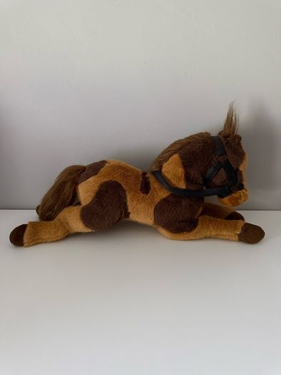 Large and small horse plush toy teddies
