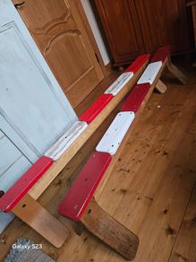 Wooden gymnastics beam