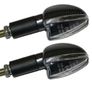 Long Stem Bulb Motorcycle Indicators - Carbon/clear Lens Image 2