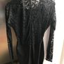 Parker Black Lace Dress Image 5