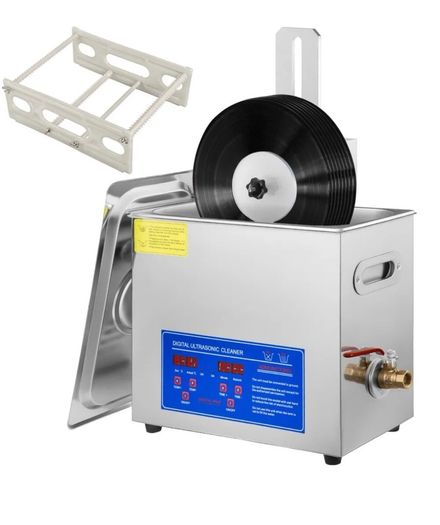 Ultrasonic Vinyl Record Cleaning Machine 6L Complete Set Drying Rack  -  Brand New