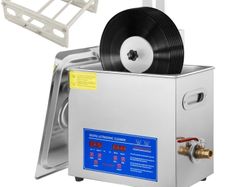 Ultrasonic Vinyl Record Cleaning Machine 6L Complete Set Drying Rack  -  Brand New