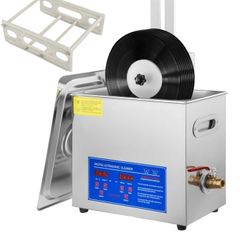 Ultrasonic Vinyl Record Cleaning Machine 6L Complete Set Drying Rack  -  Brand New