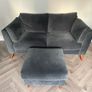 EZ Living Kendal 2 Seater Sofa  Navy Velvet Image 3