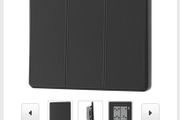 British General Triple Light Switch Black Matt