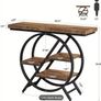 Console Table Round  with Geometric Design Image 4
